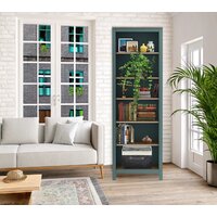 Стеллаж Mio Tesoro Сага 70 2.08.07.110.16 (темно-бирюзовый/ясень) - Превью изображения №4 — Интернет-магазин Time-Shop