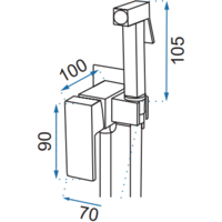 Гигиенический душ Rea Fenix REA-B5687 (черный) - Превью изображения №2 — Интернет-магазин Time-Shop
