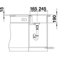 Кухонная мойка Blanco Metra 45 S-F (белый) [519083] - Превью изображения №4 — Интернет-магазин Time-Shop
