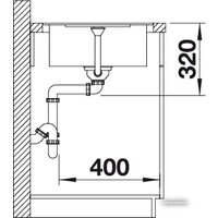 Кухонная мойка Blanco Metra 45 S-F (белый) [519083] - Превью изображения №3 — Интернет-магазин Time-Shop