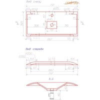 Умывальник Andrea Neon 800 - Превью изображения №6 — Интернет-магазин Time-Shop