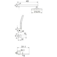 Душевая система  Rose R1095T - Превью изображения №2 — Интернет-магазин Time-Shop
