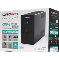 Источник бесперебойного питания CrownMicro CMU-SP2000 Euro USB - Превью изображения №5 — Интернет-магазин Time-Shop
