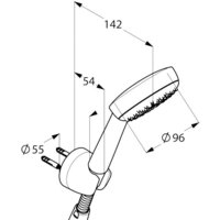 Душевой гарнитур  Kludi Logo 6801005-00 - Превью изображения №2 — Интернет-магазин Time-Shop