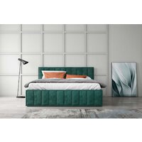 Кровать ДСВ Лана 1.8 с подъемным механизмом (зеленый софт) - Превью изображения №3 — Интернет-магазин Time-Shop