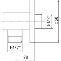 Шланговое подключение E.C.A Elea 102126388C1EX (черный матовый) - Превью изображения №2 — Интернет-магазин Time-Shop