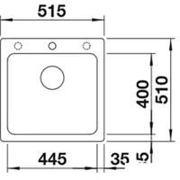 Кухонная мойка Blanco Naya 5 526578 (черный) - Превью изображения №2 — Интернет-магазин Time-Shop