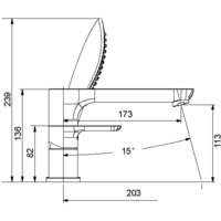Смеситель Gappo G1148 - Превью изображения №2 — Интернет-магазин Time-Shop