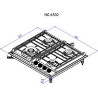 Варочная панель Korting HG 6302 CTB - Превью изображения №3 — Интернет-магазин Time-Shop