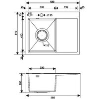 Кухонная мойка РМС MRK-5851L (с дозатором) - Превью изображения №5 — Интернет-магазин Time-Shop