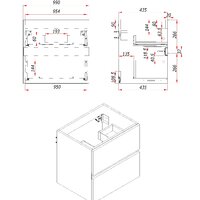  ЗОВ Тумба под умывальник Лира 100 L100MW0MWGVG-KP13W (белый/белый глянец) - Превью изображения №5 — Интернет-магазин Time-Shop