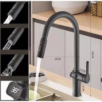 Смеситель Esko K15B LED (черный) - Превью изображения №2 — Интернет-магазин Time-Shop