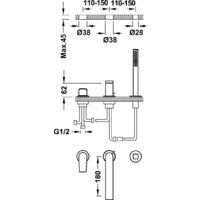 Смеситель с лейкой для биде Tres Project Chrom 21116101 - Превью изображения №2 — Интернет-магазин Time-Shop
