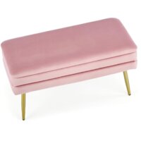 Пуфик Halmar Velva (розовый/золотой) - Превью изображения №5 — Интернет-магазин Time-Shop