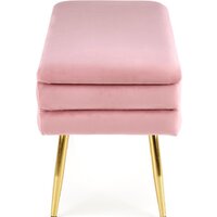 Пуфик Halmar Velva (розовый/золотой) - Превью изображения №2 — Интернет-магазин Time-Shop