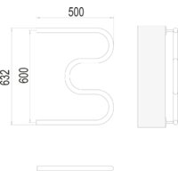 Полотенцесушитель TERMINUS М-образный 1