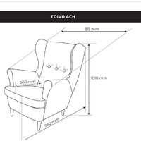 Интерьерное кресло Mio Tesoro Тойво (twist 12 petrol turquoise) - Превью изображения №3 — Интернет-магазин Time-Shop