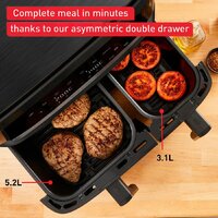 Аэрогриль (аэрофритюрница) Tefal Dual Easy Fry Essential XXL Air Fryer EY901N (черный) - Превью изображения №5 — Интернет-магазин Time-Shop