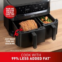 Аэрогриль (аэрофритюрница) Tefal Dual Easy Fry Essential XXL Air Fryer EY901N (черный) - Превью изображения №7 — Интернет-магазин Time-Shop