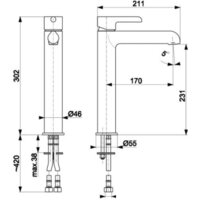 Смеситель Armatura Angelit 4722-612-40 - Превью изображения №2 — Интернет-магазин Time-Shop