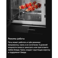 Микроволновая печь MAUNFELD MBMO820MGB203 - Превью изображения №11 — Интернет-магазин Time-Shop