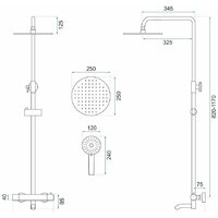 Душевая система  Rea Lungo REA-P4113 (черный) - Превью изображения №4 — Интернет-магазин Time-Shop