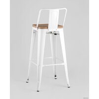 Стул Stool Group Tolix Wood со спинкой YD-H675E-W LG-02 (белый глянцевый/светлое дерево) - Превью изображения №6 — Интернет-магазин Time-Shop