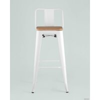 Стул Stool Group Tolix Wood со спинкой YD-H675E-W LG-02 (белый глянцевый/светлое дерево) - Превью изображения №4 — Интернет-магазин Time-Shop