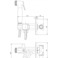 Гигиенический душ Lemark Solo LM7165G - Превью изображения №2 — Интернет-магазин Time-Shop