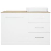 Misty Респект -110 Тумба с 3 ящ. под стиральную машину правая - Э-Рес01110-13ЯП