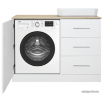  Misty Респект -110 Тумба с 3 ящ. под стиральную машину правая - Э-Рес01110-13ЯП - Превью изображения №2 — Интернет-магазин Time-Shop