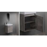  Belux Тумба с умывальником Темпо НП50 (31, бетон чикаго/светло-серый) - Превью изображения №3 — Интернет-магазин Time-Shop