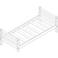 Кровать Мебельград Соня вариант 1 (массив сосны прозрачный лак) - Превью изображения №2 — Интернет-магазин Time-Shop