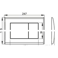 Панель смыва Alcaplast M275 - Превью изображения №2 — Интернет-магазин Time-Shop