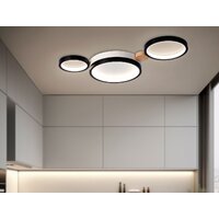 Припотолочная люстра Ambrella light FL4814/3 BK/WH - Превью изображения №8 — Интернет-магазин Time-Shop
