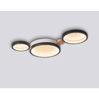 Припотолочная люстра Ambrella light FL4814/3 BK/WH - Превью изображения №5 — Интернет-магазин Time-Shop