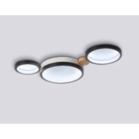 Припотолочная люстра Ambrella light FL4814/3 BK/WH - Превью изображения №4 — Интернет-магазин Time-Shop