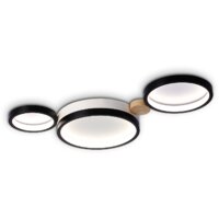 Припотолочная люстра Ambrella light FL4814/3 BK/WH - Превью изображения №2 — Интернет-магазин Time-Shop