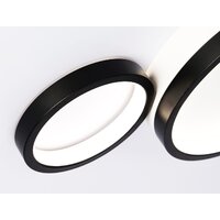 Припотолочная люстра Ambrella light FL4814/3 BK/WH - Превью изображения №6 — Интернет-магазин Time-Shop