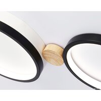Припотолочная люстра Ambrella light FL4814/3 BK/WH - Превью изображения №7 — Интернет-магазин Time-Shop