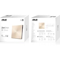 Оптический привод ASUS ZenDrive U9M SDRW-08U9M-U (золотистый) - Превью изображения №6 — Интернет-магазин Time-Shop