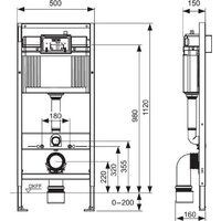 Унитаз подвесной Grado GD-W203T + TECE Kit 9400413 (с кнопкой смыва) - Превью изображения №10 — Интернет-магазин Time-Shop