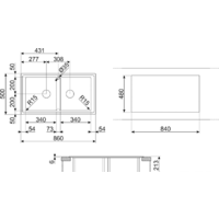 Кухонная мойка Smeg LDR862-2 - Превью изображения №2 — Интернет-магазин Time-Shop