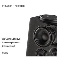 Умная колонка Яндекс Станция Макс (с хабом умного дома Zigbee, графит) - Превью изображения №4 — Интернет-магазин Time-Shop