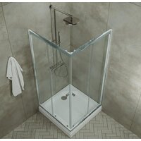 Душевой уголок Triton Вента Хром А1 90х90 без поддона (прозрачное стекло) - Превью изображения №3 — Интернет-магазин Time-Shop
