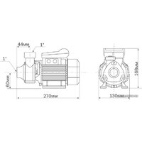 Самовсасывающий насос Aquario ADB-40 - Превью изображения №4 — Интернет-магазин Time-Shop