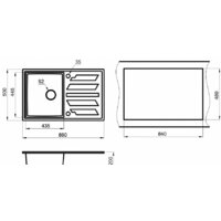 Кухонная мойка Granula GR-8601 (турмалин) - Превью изображения №4 — Интернет-магазин Time-Shop