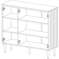 Тумба Мебель Неман Лоренсо МН-043-05(1) (белый натуральный) - Превью изображения №2 — Интернет-магазин Time-Shop