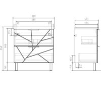  Volna Тумба под умывальник Twing 80.2Y бетон - Превью изображения №10 — Интернет-магазин Time-Shop