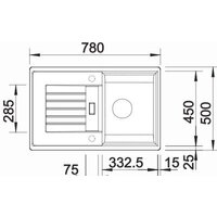 Кухонная мойка Blanco Zia 45 S 526013 (черный) - Превью изображения №2 — Интернет-магазин Time-Shop